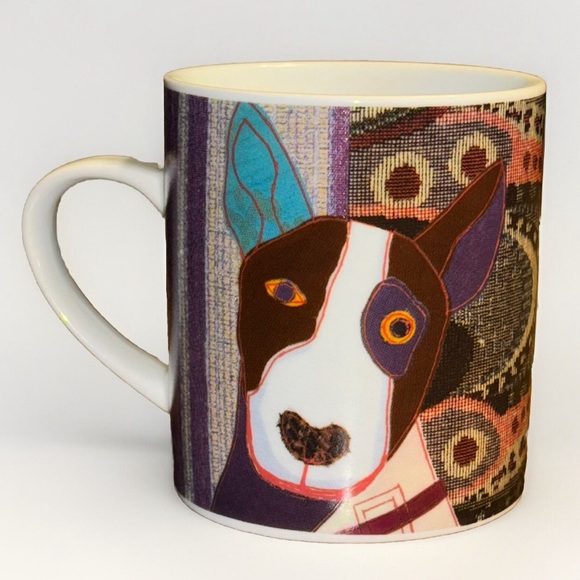 Magpie Bull Terrier Dog Coffee Mug EUC - Picture 4 of 7
